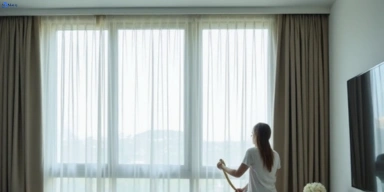 Delicate sheer drape cleaning karana-downs Matty Curtain Cleaning